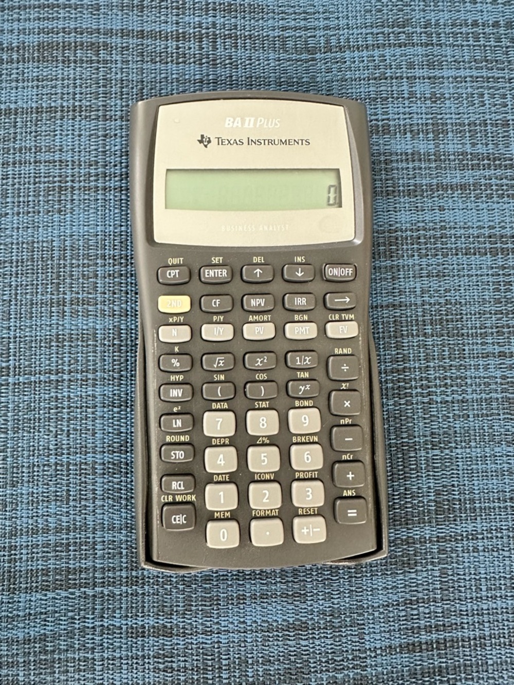 Texas Instruments BA II Plus Financial Calculator - Gray